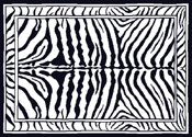 Zebra Print Area Rug