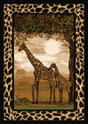 Giraffe Print Area Rug