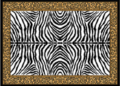 Zebra/Leopard Print Area Rug