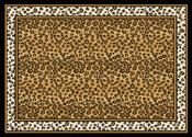 Leopard Border Leopard Print Area Rug