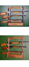4 Gun Black Walnut Cabinet