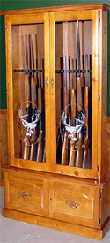 12 Gun Pine Cabinet