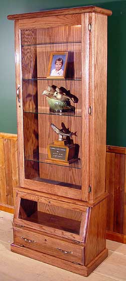 Oak Display Cabinet