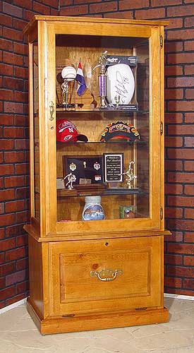 Pine Display Cabinet