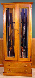 12 Gun Pine Cabinet