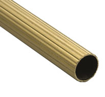 Fluted Polished Brass Rod