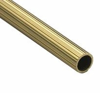 Fluted Polished Brass Rod