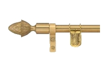 Brushed Brass Legacy Wall Hanger with Urn Finials