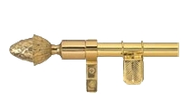 Polished Brass Legacy Wall Hanger with Ball Finials