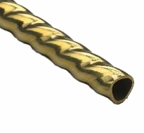 Roped Polished Brass Rod