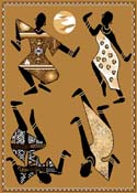Egyptian Print Area Rug