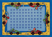 Race Cars Area Rug