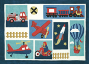 Boys Vehicle Area Rug